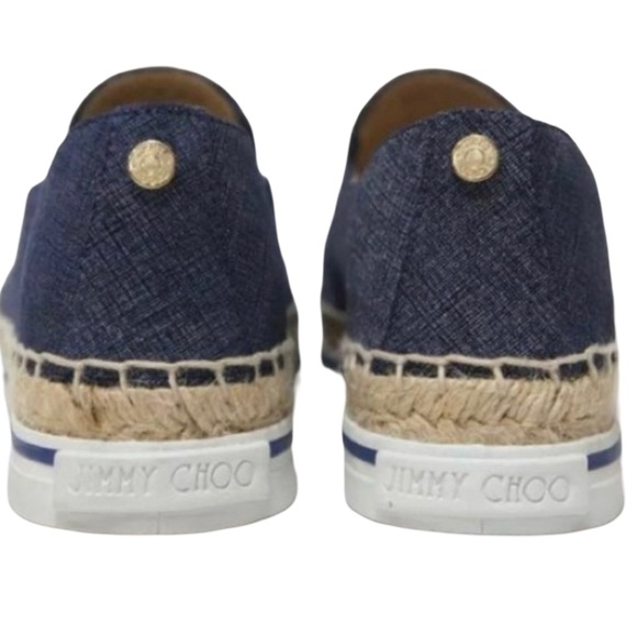 💚💚💛💛JIMMY CHOO💚💚BLUE DENIM LEATHER💛💛 - Picture 4 of 7